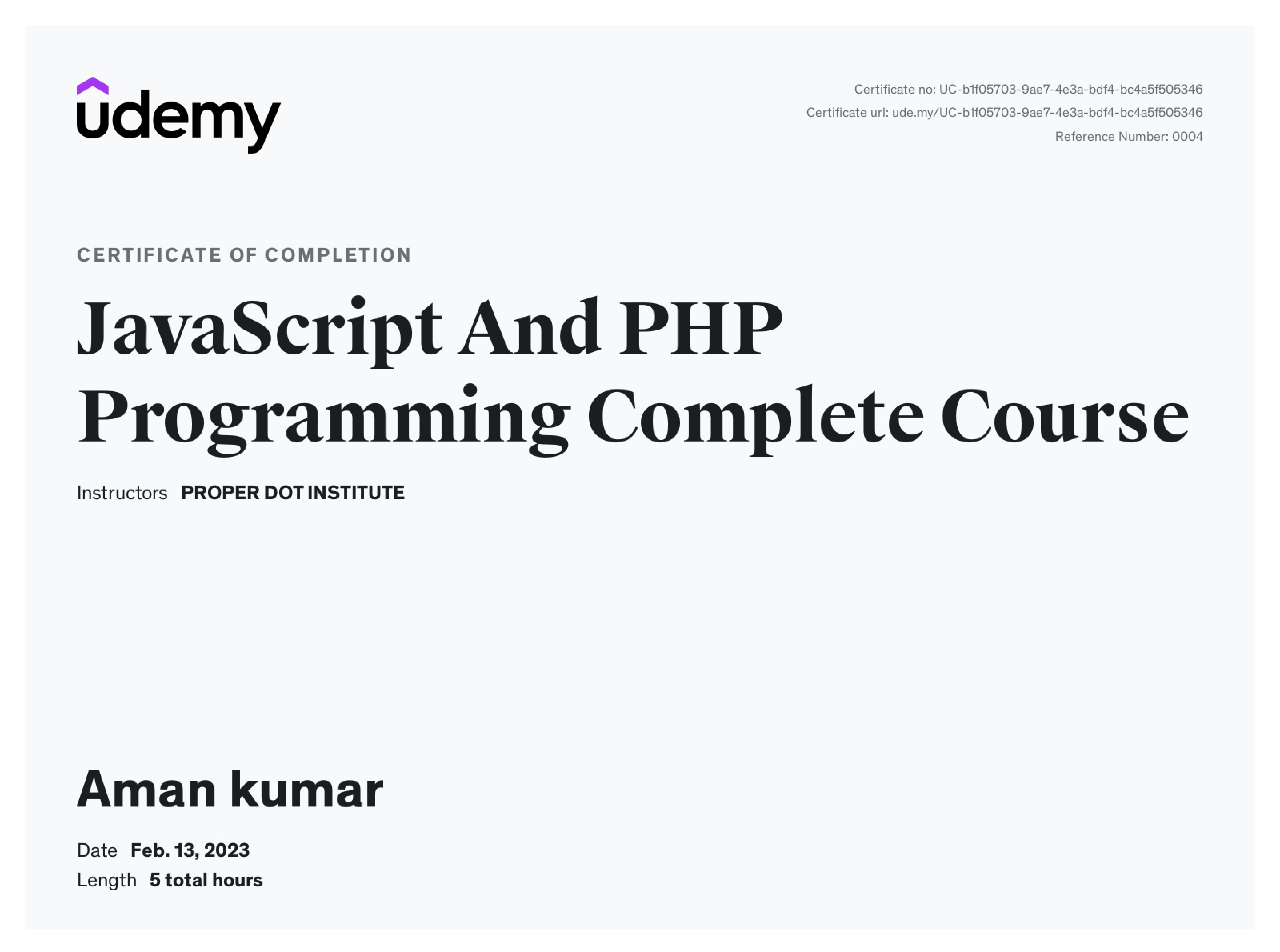 Web Accessibility Certificate